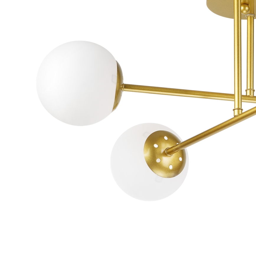 Brilagi - Lampadario a plafone MALIVA 4xE14/15W/230V oro/bianco