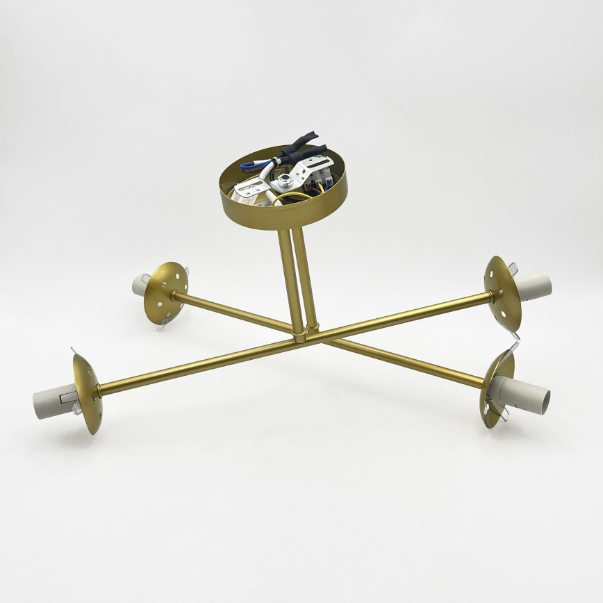Brilagi - Lampadario a plafone MALIVA 4xE14/15W/230V oro/bianco
