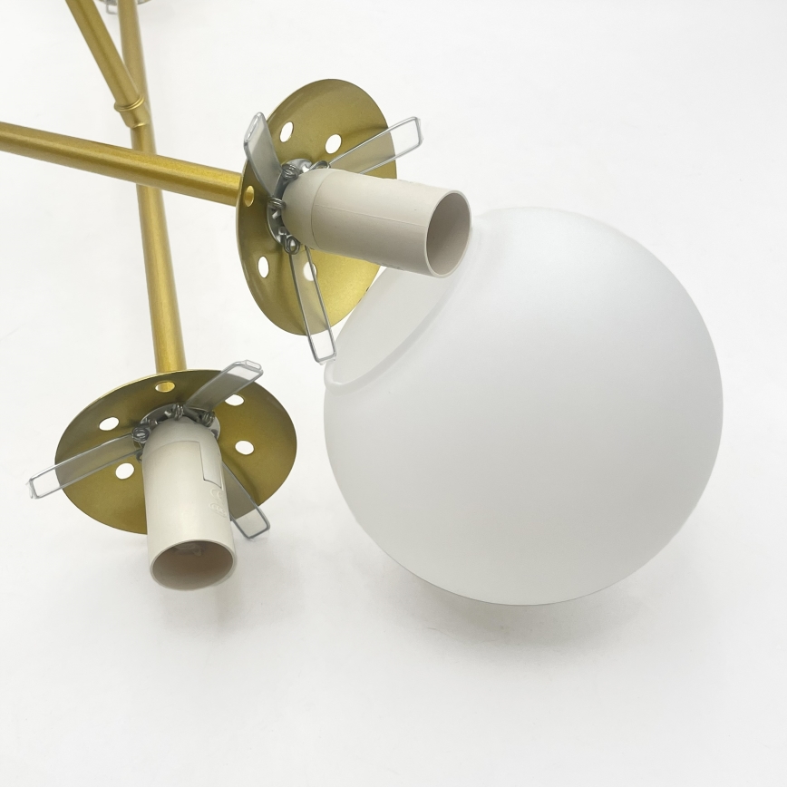 Brilagi - Lampadario a plafone MALIVA 4xE14/15W/230V oro/bianco