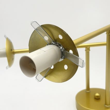 Brilagi - Lampadario a plafone MALIVA 4xE14/15W/230V oro/bianco