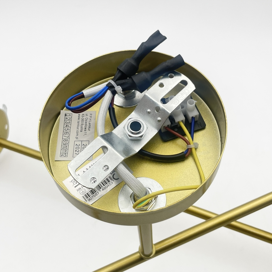 Brilagi - Lampadario a plafone MALIVA 4xE14/15W/230V oro/bianco