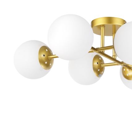 Brilagi - Lampadario a plafone MALONY 6xE14/20W/230V dorato