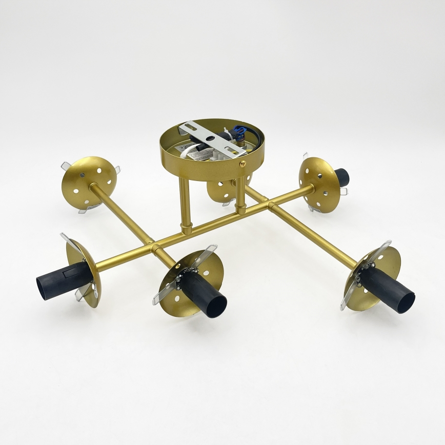 Brilagi - Lampadario a plafone MALONY 6xE14/20W/230V dorato