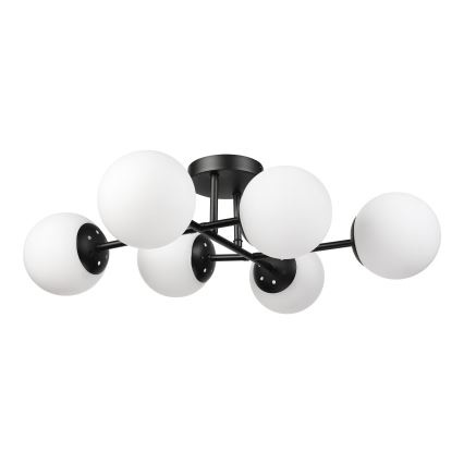 Brilagi - Lampadario a plafone MALONY 6xE14/20W/230V nero