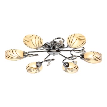 Brilagi - Lampadario a plafone MEGAPOLIS 6xE14/60W/230V cromo lucido