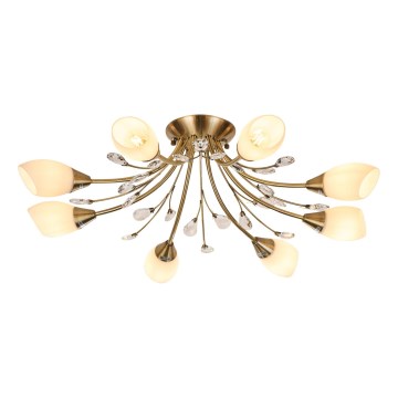 Brilagi - Lampadario a plafone MEGAPOLIS 8xE14/60W/230V bronzo