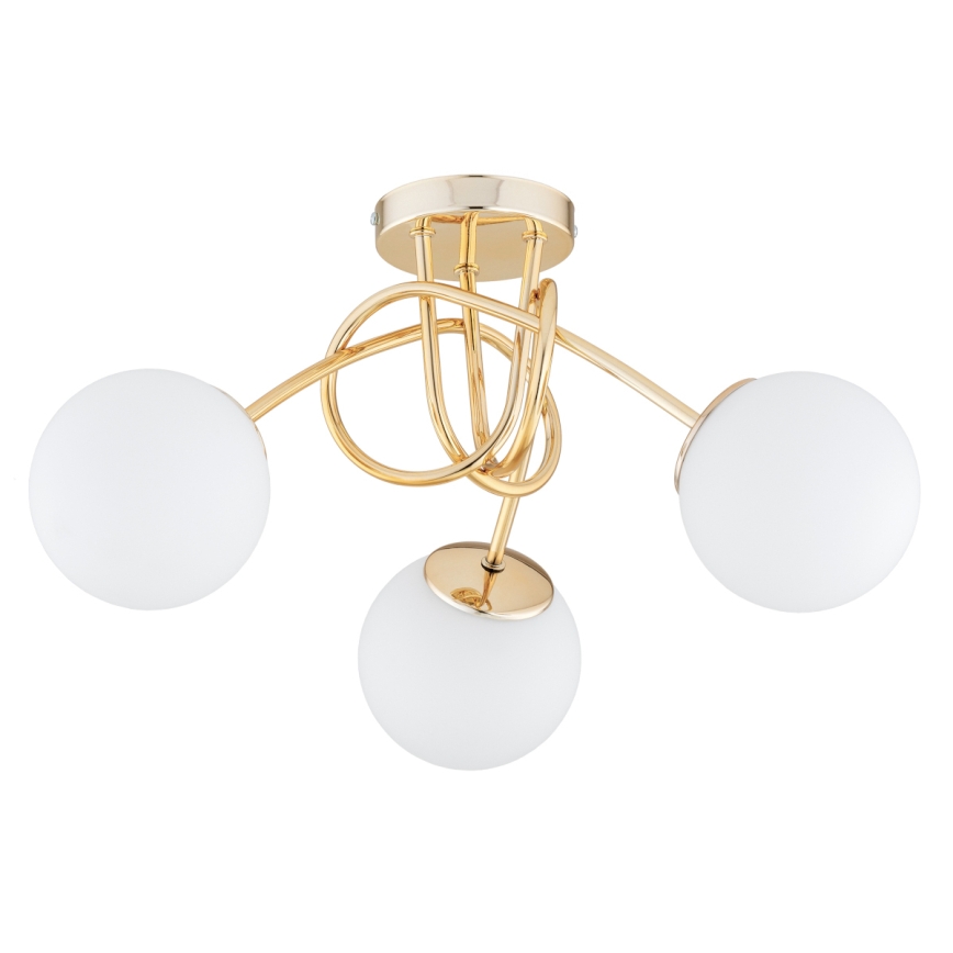 BRILAGI - Lampadario a plafone MILO 3xE27/60W/230V oro