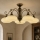 Brilagi - Lampadario a plafone MOLLERO 5xE27/15W/230V Ø 84 cm bronzo/patina