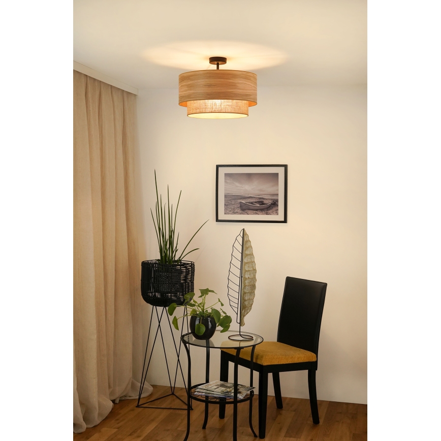 Brilagi - Lampadario a plafone MONTANA BOHO 1xE27/15W/230V diametro 45 cm marrone