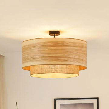 Brilagi - Lampadario a plafone MONTANA BOHO 1xE27/15W/230V diametro 60 cm marrone