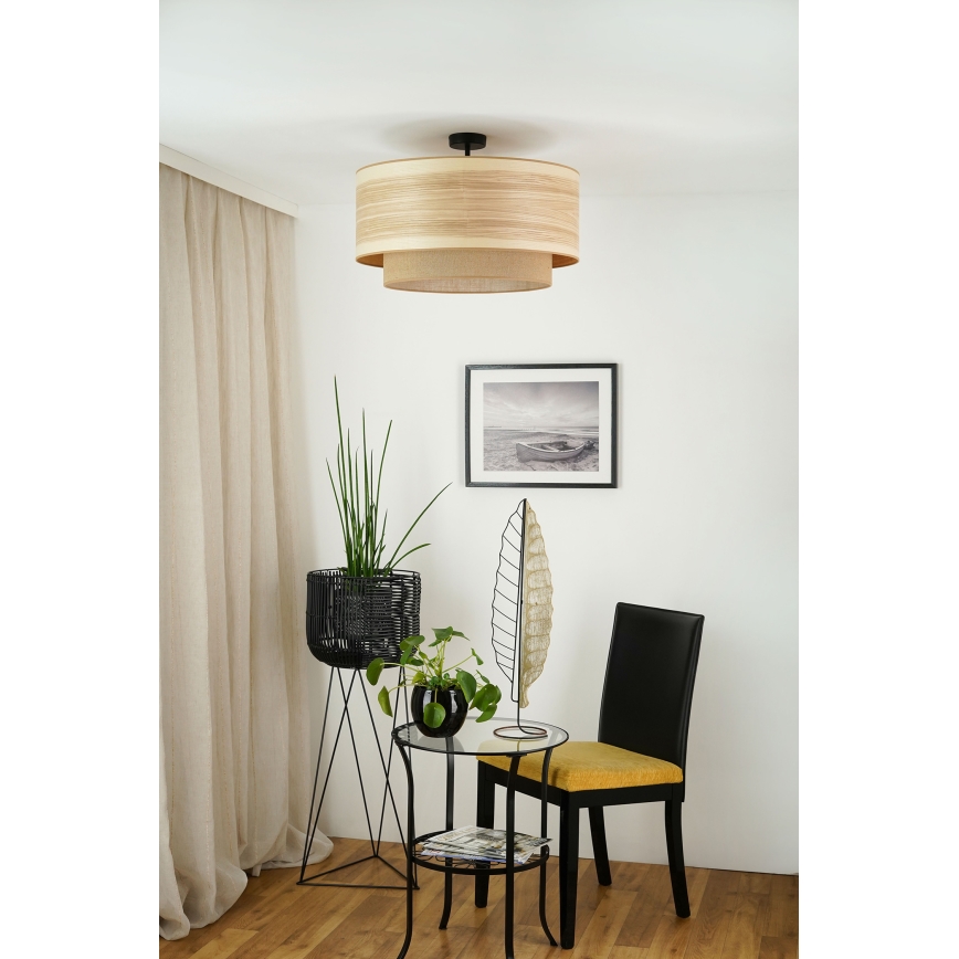 Brilagi - Lampadario a plafone MONTANA BOHO 1xE27/15W/230V diametro 60 cm marrone