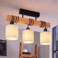 Brilagi - Lampadario a plafone NUBILA 3xE27/60W/230V pino/crema