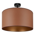 Brilagi - Lampadario a plafone OREGON ROLLER VEGE 1xE27/15W/230V diam. 45 cm marrone