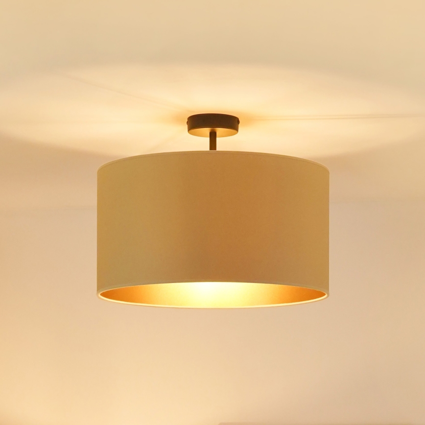 Brilagi - Lampadario a plafone OREGON ROLLER VEGE 1xE27/15W/230V diametro 45 cm beige
