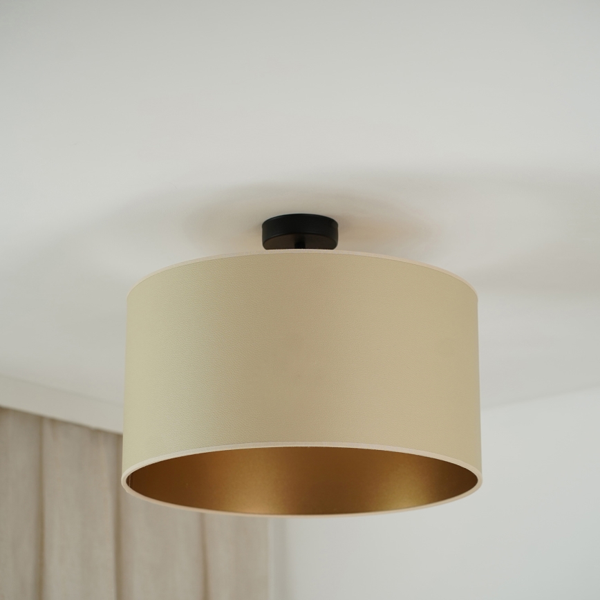 Brilagi - Lampadario a plafone OREGON ROLLER VEGE 1xE27/15W/230V diametro 45 cm beige