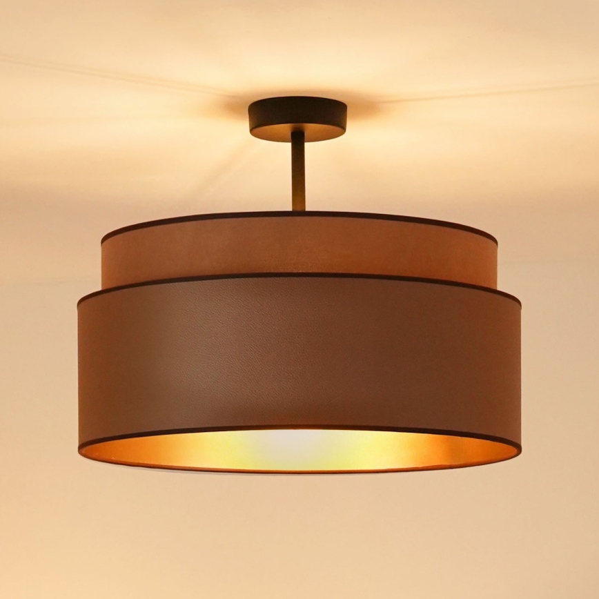 Brilagi - Lampadario a plafone OREGON VEGE 1xE27/15W/230V diametro 45 cm marrone