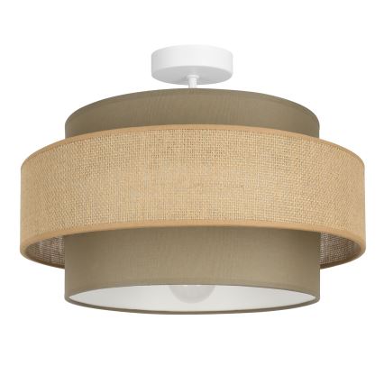 Brilagi - Lampadario a plafone RESNA 1xE27/60W/230V Ø 40 cm marrone/beige