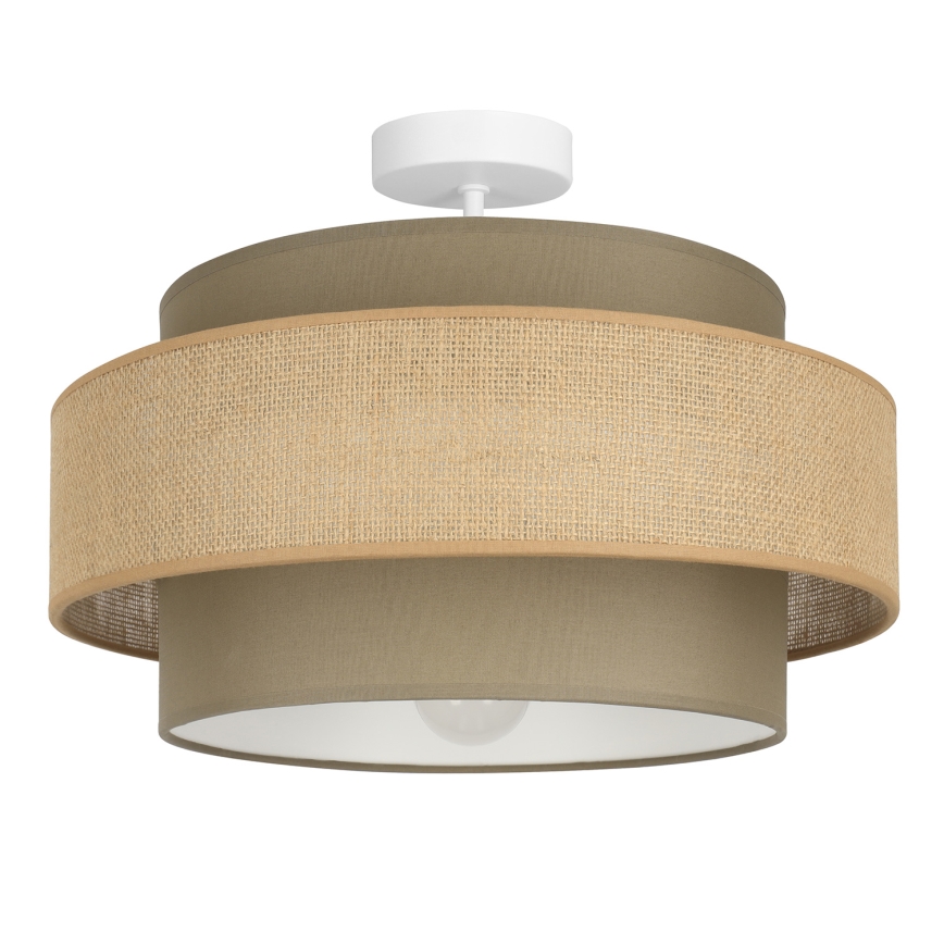 Brilagi - Lampadario a plafone RESNA 1xE27/60W/230V Ø 40 cm marrone/beige