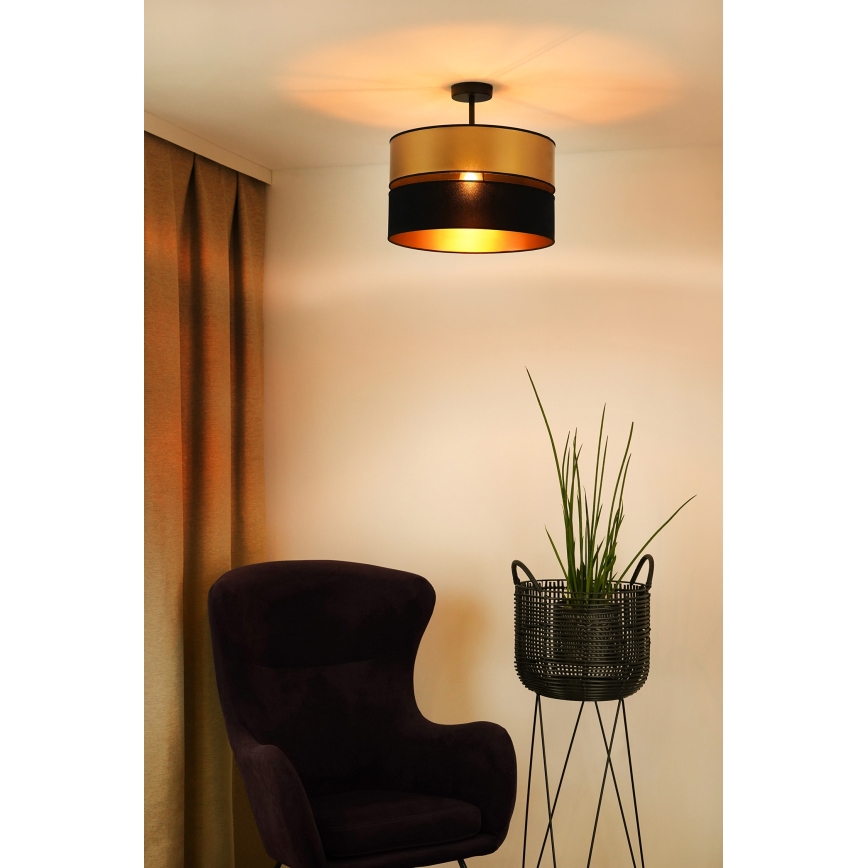 Brilagi - Lampadario a plafone ROYAL 1xE27/15W/230V diametro 40 cm nero/oro