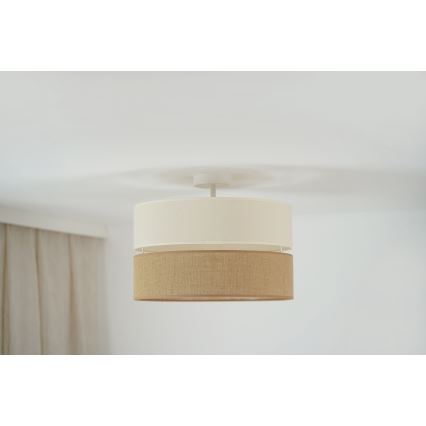 Brilagi - Lampadario a plafone ROYAL YUTE 1xE27/15W/230V diametro 40 cm beige/color crema