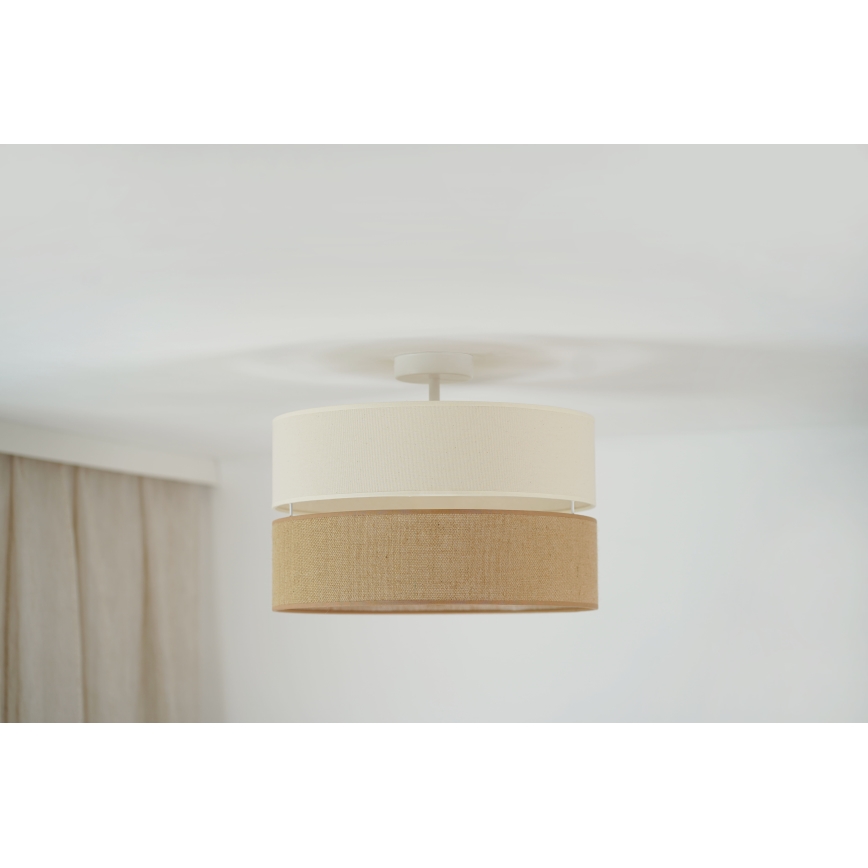 Brilagi - Lampadario a plafone ROYAL YUTE 1xE27/15W/230V diametro 40 cm beige/color crema