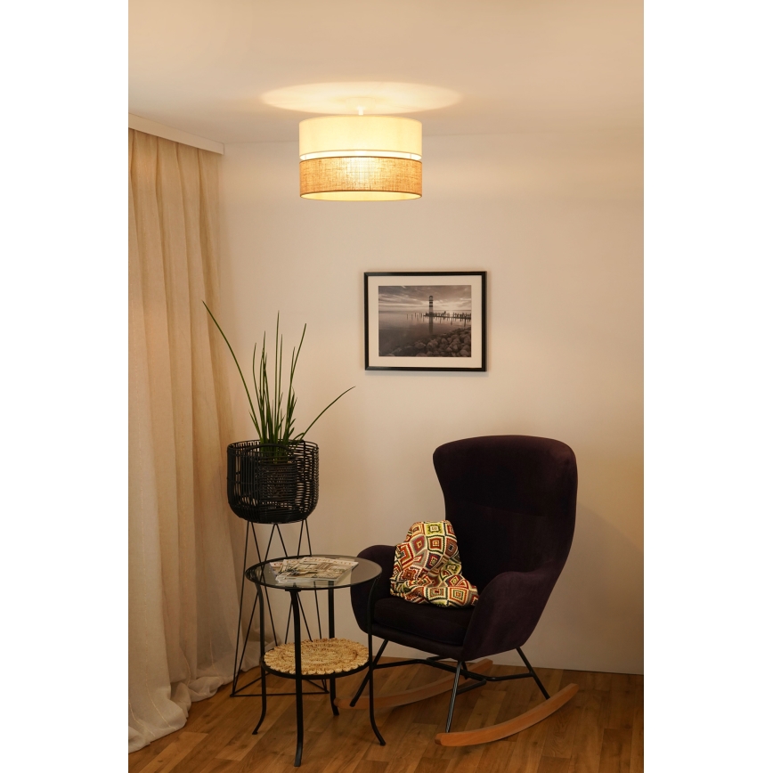 Brilagi - Lampadario a plafone ROYAL YUTE 1xE27/15W/230V diametro 40 cm beige/color crema