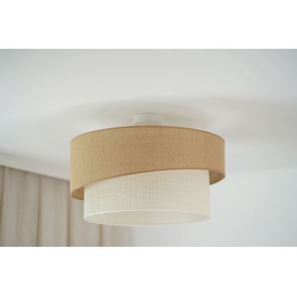 Brilagi - Lampadario a plafone SHINE 1xE27/15W/230V diametro 50 cm beige/color crema
