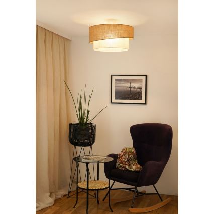 Brilagi - Lampadario a plafone SHINE 1xE27/15W/230V diametro 50 cm beige/color crema