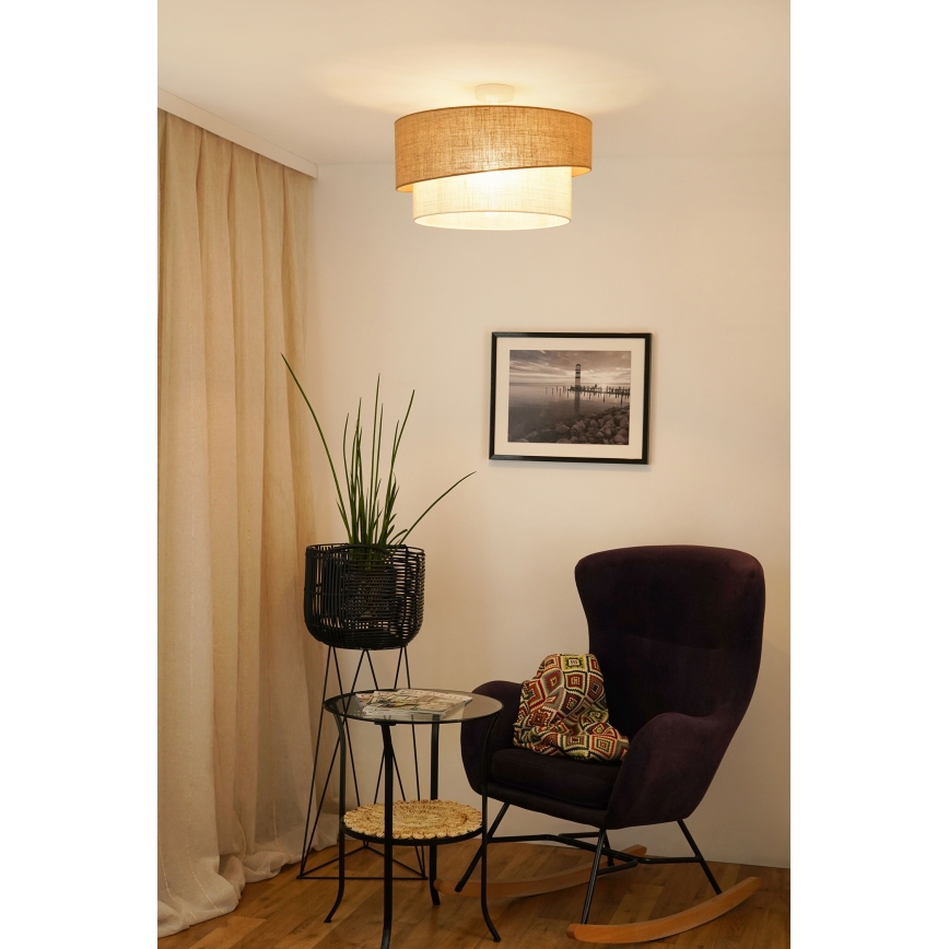 Brilagi - Lampadario a plafone SHINE 1xE27/15W/230V diametro 50 cm beige/color crema