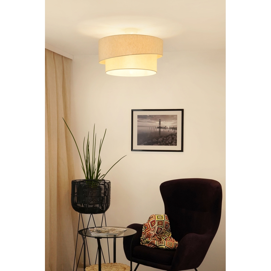 Brilagi - Lampadario a plafone SHINE 1xE27/15W/230V diametro 50 cm color crema