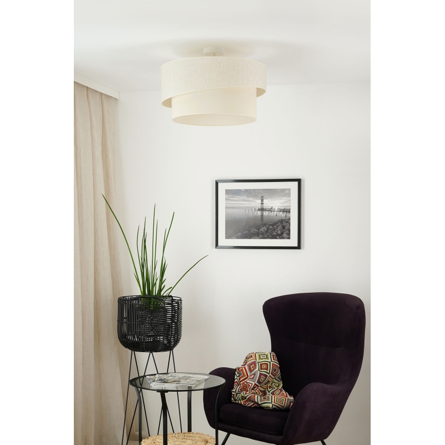 Brilagi - Lampadario a plafone SHINE 1xE27/15W/230V diametro 50 cm color crema