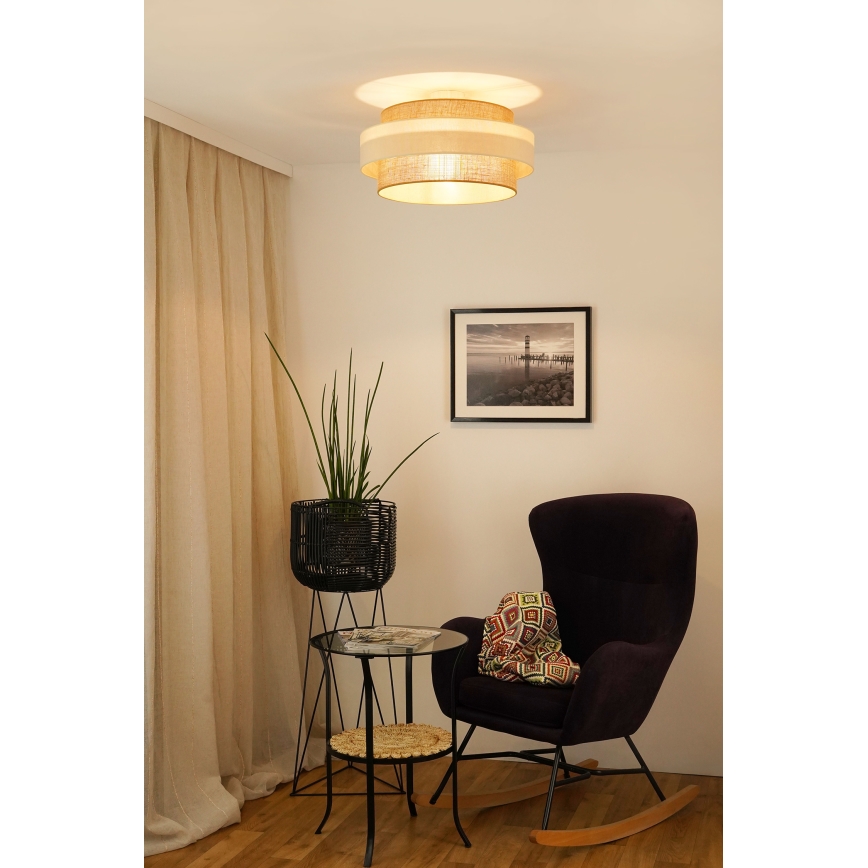 Brilagi - Lampadario a plafone SPACE LIGHT 1xE27/15W/230V diametro 50 cm beige/color crema