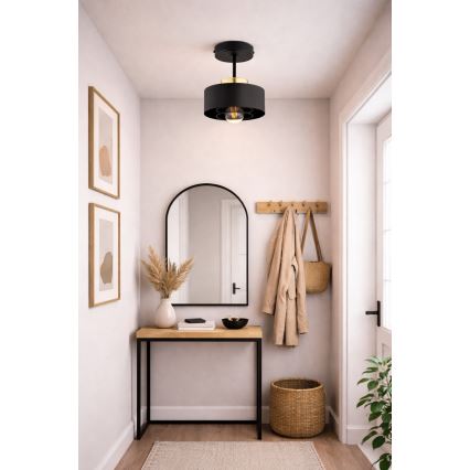 Brilagi - Lampadario a plafone SPRING 1xE27/60W/230V nero/oro