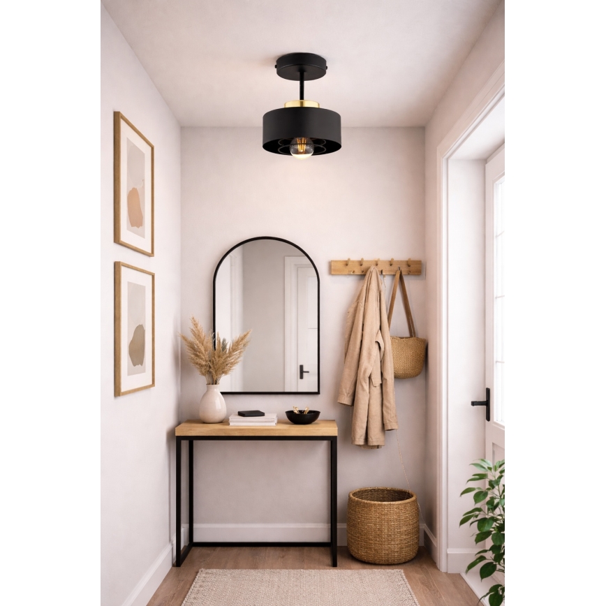 Brilagi - Lampadario a plafone SPRING 1xE27/60W/230V nero/oro