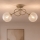 Brilagi - Lampadario a plafone STELLA 2xE27/60W/230V beige/oro