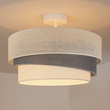 Brilagi - Lampadario a plafone TRIO 1xE27/60W/230V Ø 40 cm crema/grigio