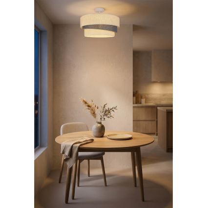 Brilagi - Lampadario a plafone TRIO 1xE27/60W/230V Ø 40 cm crema/grigio