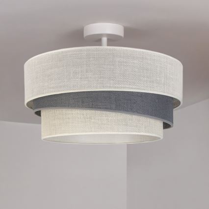 Brilagi - Lampadario a plafone TRIO 1xE27/60W/230V Ø 40 cm crema/grigio