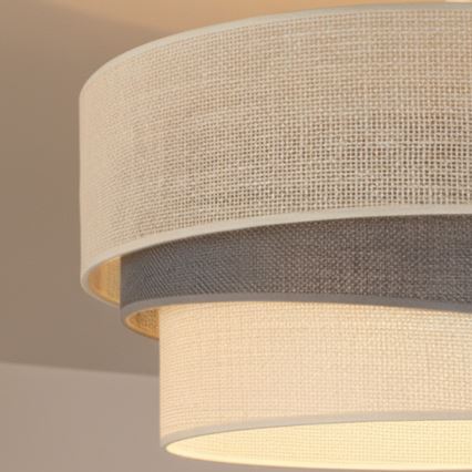 Brilagi - Lampadario a plafone TRIO 1xE27/60W/230V Ø 40 cm crema/grigio