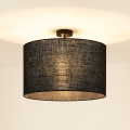 Brilagi - Lampadario a plafone TUBES ROLLER 1xE27/15W/230V diametro 50 cm nero