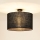 Brilagi - Lampadario a plafone TUBES ROLLER 1xE27/15W/230V diametro 50 cm nero