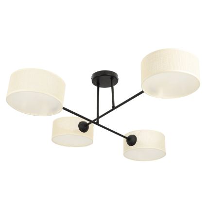 Brilagi - Lampadario a plafone VIRGO 4xE14/40W/230V crema/nero