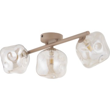 Brilagi - Lampadario a plafone VULCANO 3xG9/8W/230V beige/beige fumé