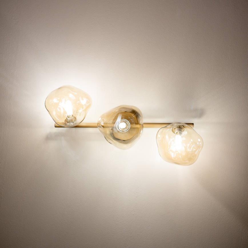 BRILAGI - Lampadario a plafone VULCANO 3xG9/8W/230V beige/beige fumé