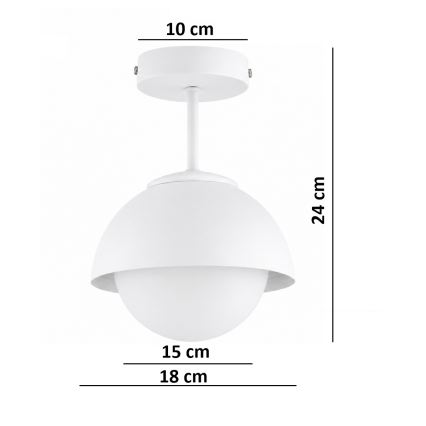 BRILAGI - Lampadario a soffitto COSMO 1xE27/60W/230V bianco/oro