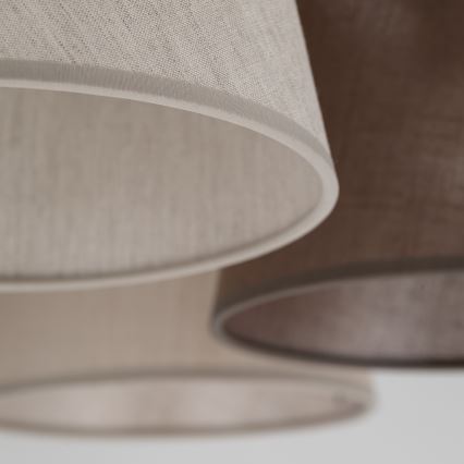 Brilagi - Lampadario a soffitto LATTE 5xE27/15W/230V pino/mix