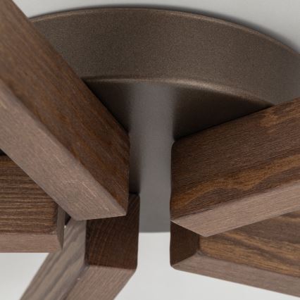 Brilagi - Lampadario a soffitto LATTE 5xE27/15W/230V pino/mix