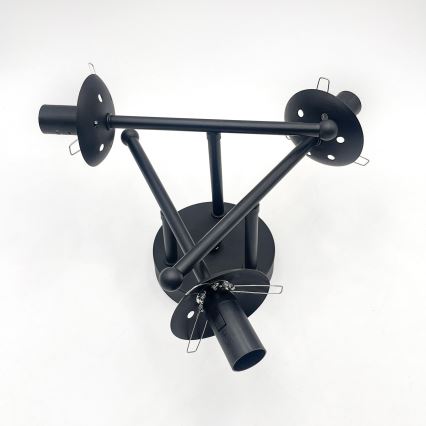 Brilagi - Lampadario a soffitto MALIVA 3xE14/15W/230V nero/fumé