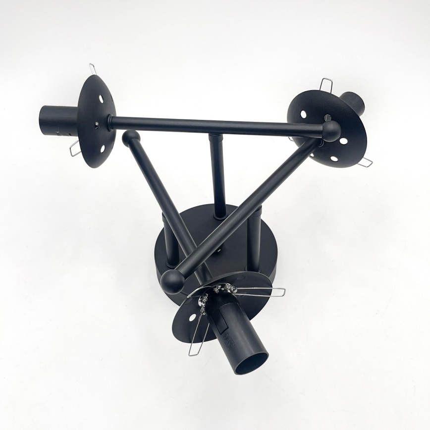 Brilagi - Lampadario a soffitto MALIVA 3xE14/15W/230V nero/fumé