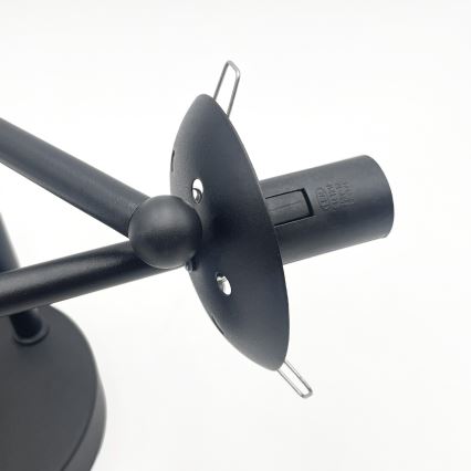 Brilagi - Lampadario a soffitto MALIVA 3xE14/15W/230V nero/fumé